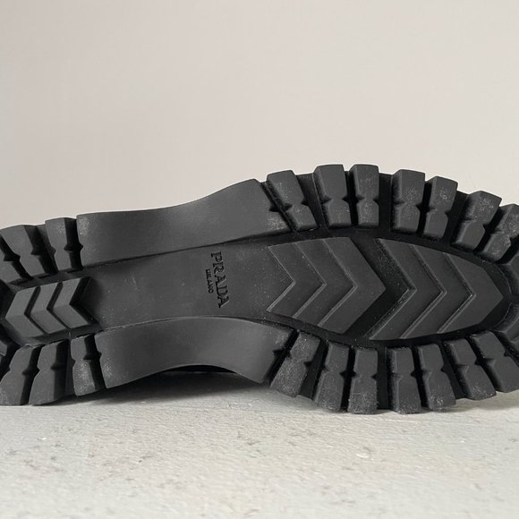 New PRADA Brogue Chelsea Boots Size 38 - Picture 4 of 6